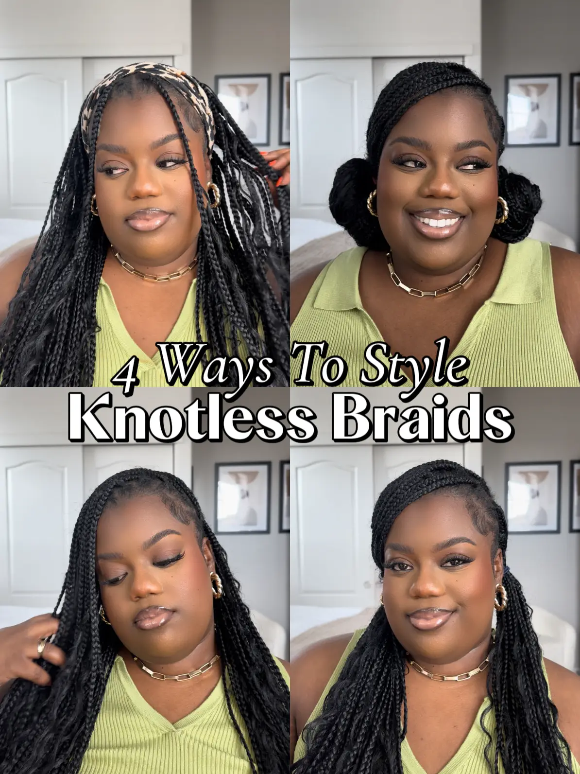 How to StyleKnotless Box Braids