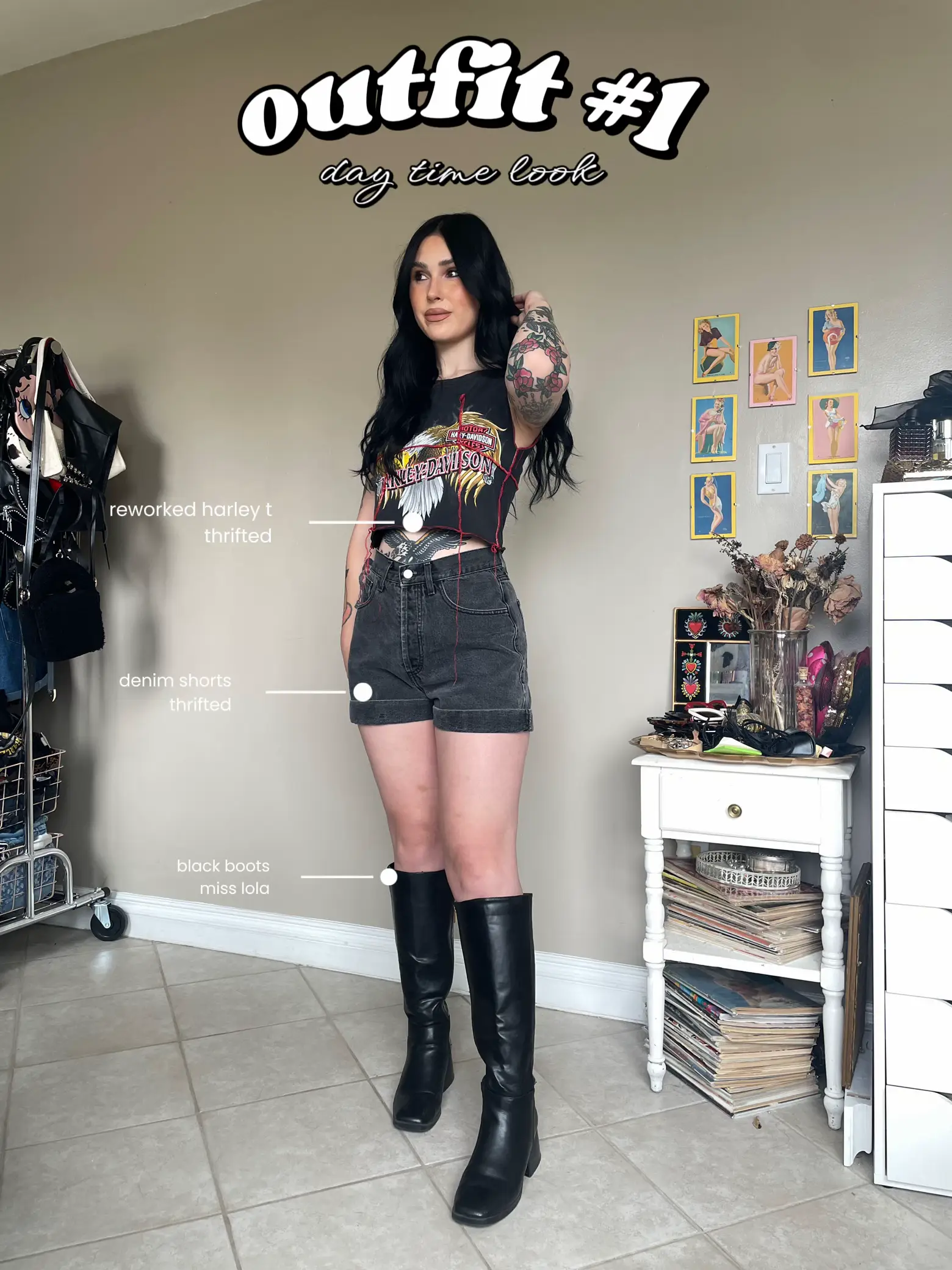 Harley davidson outlet thigh high boots