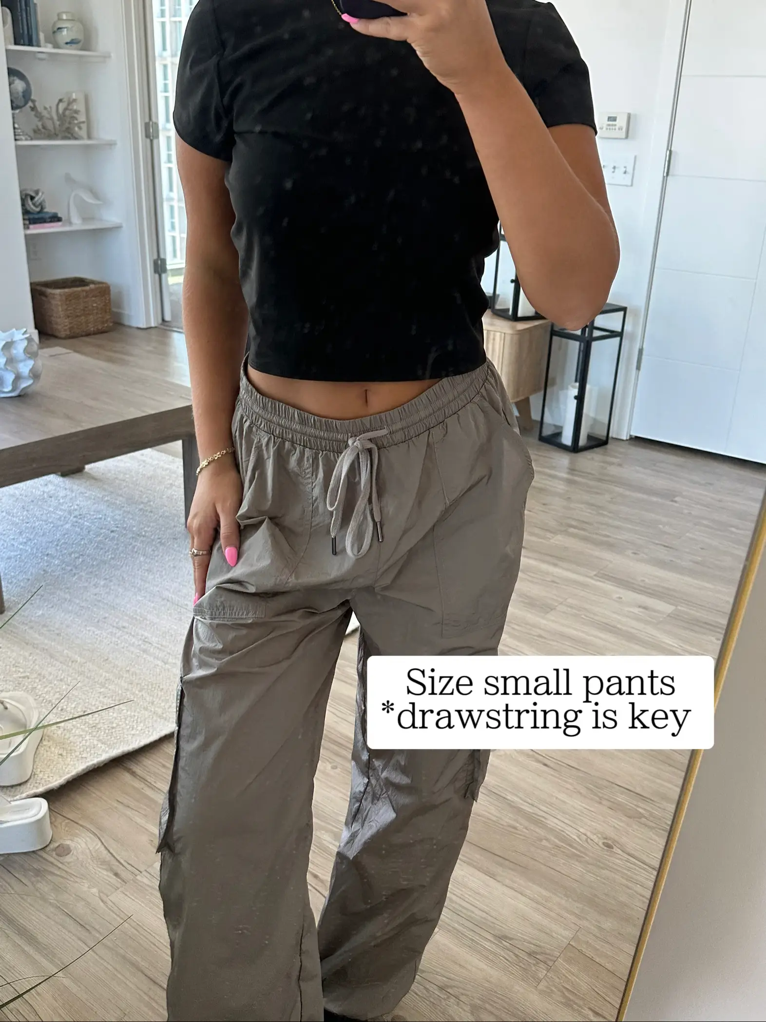 Women's Drawstring Cargo Pants
