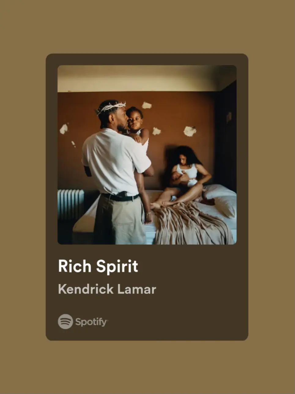  A Spotify ad for Kendrick Lamar.