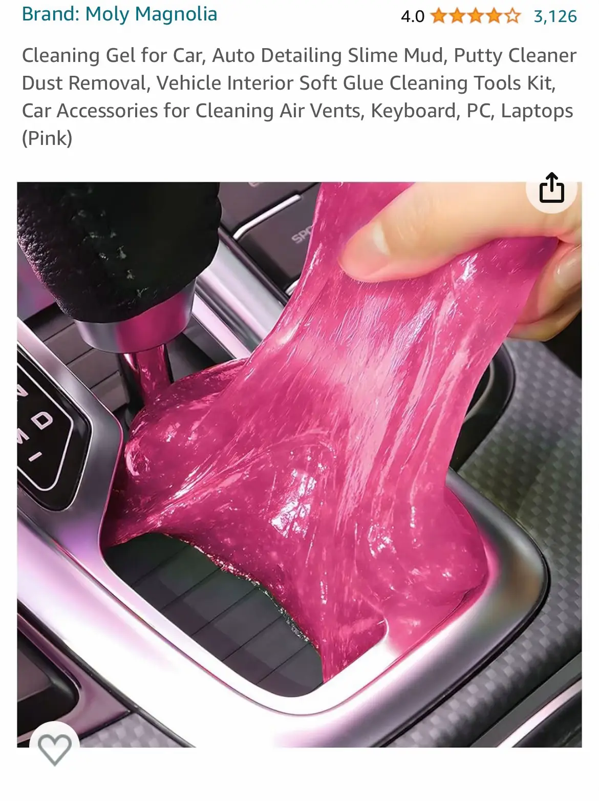 TICARVE Car Cleaning Gel Detailing Putty Car Putty Auto Detailing Tools Car  Interior Cleaner Cleaning Slime Car Accessories Keyboard Cleaner Rose/NT