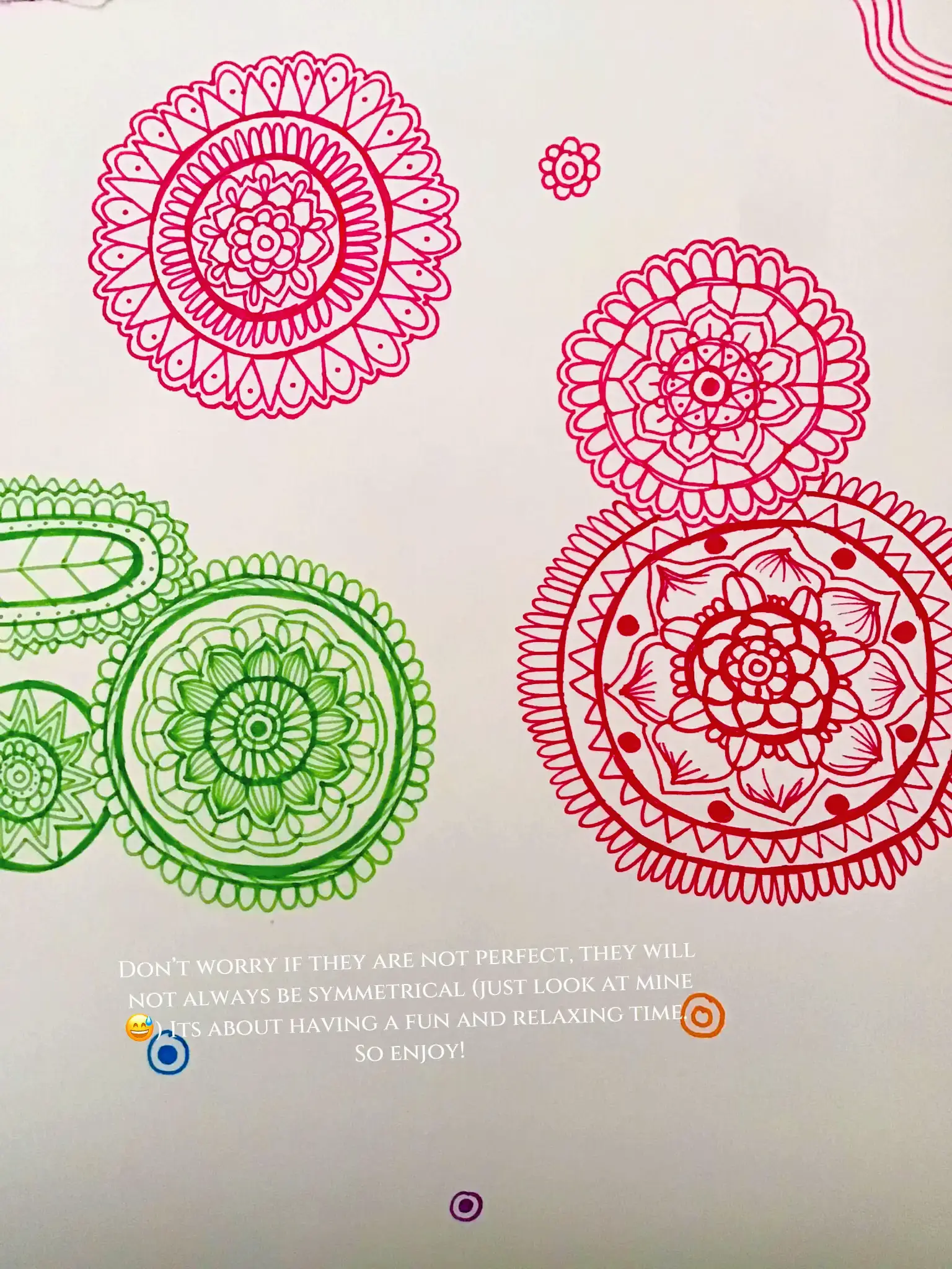 Leisure Arts Neon Mandala Embroidery Kit