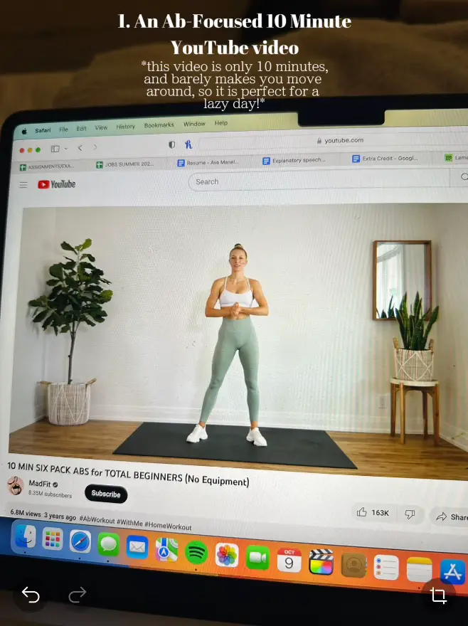 10 minute upper body tone up workout 💪🏽, Video published by Ezara Mae