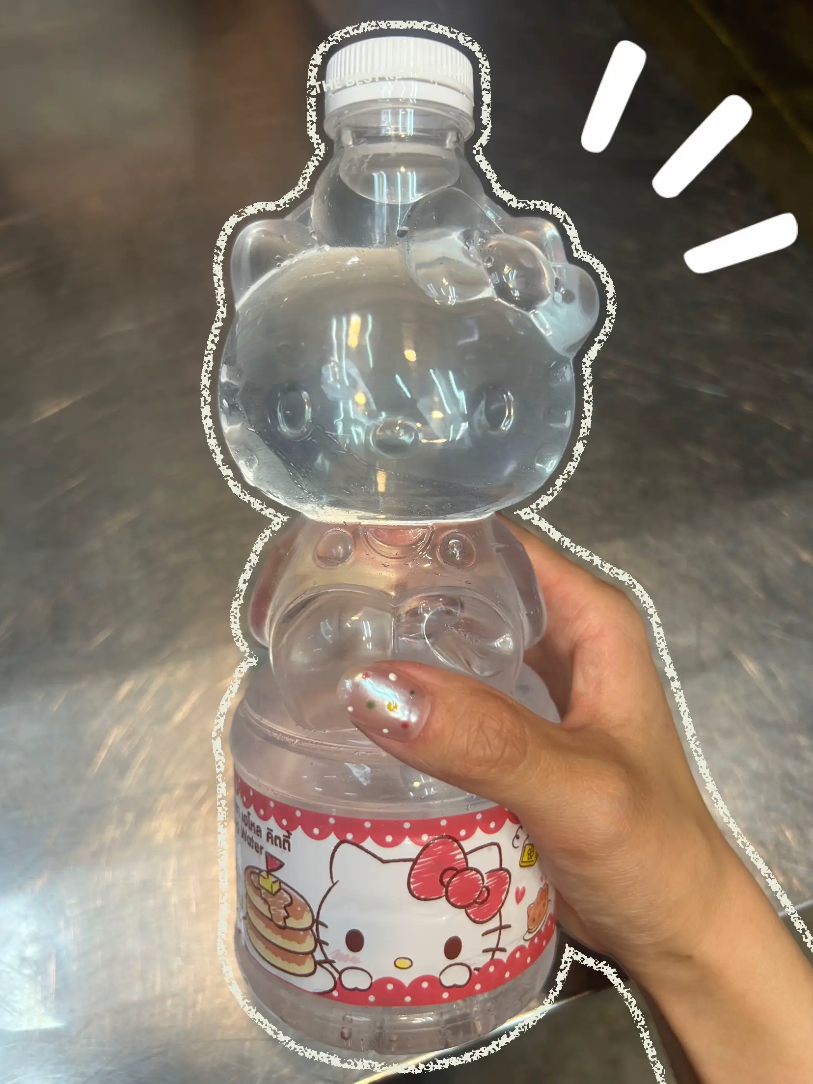 Sanrio Hello Kitty Vintage Plastic Red Water Bottle Cup 90s 