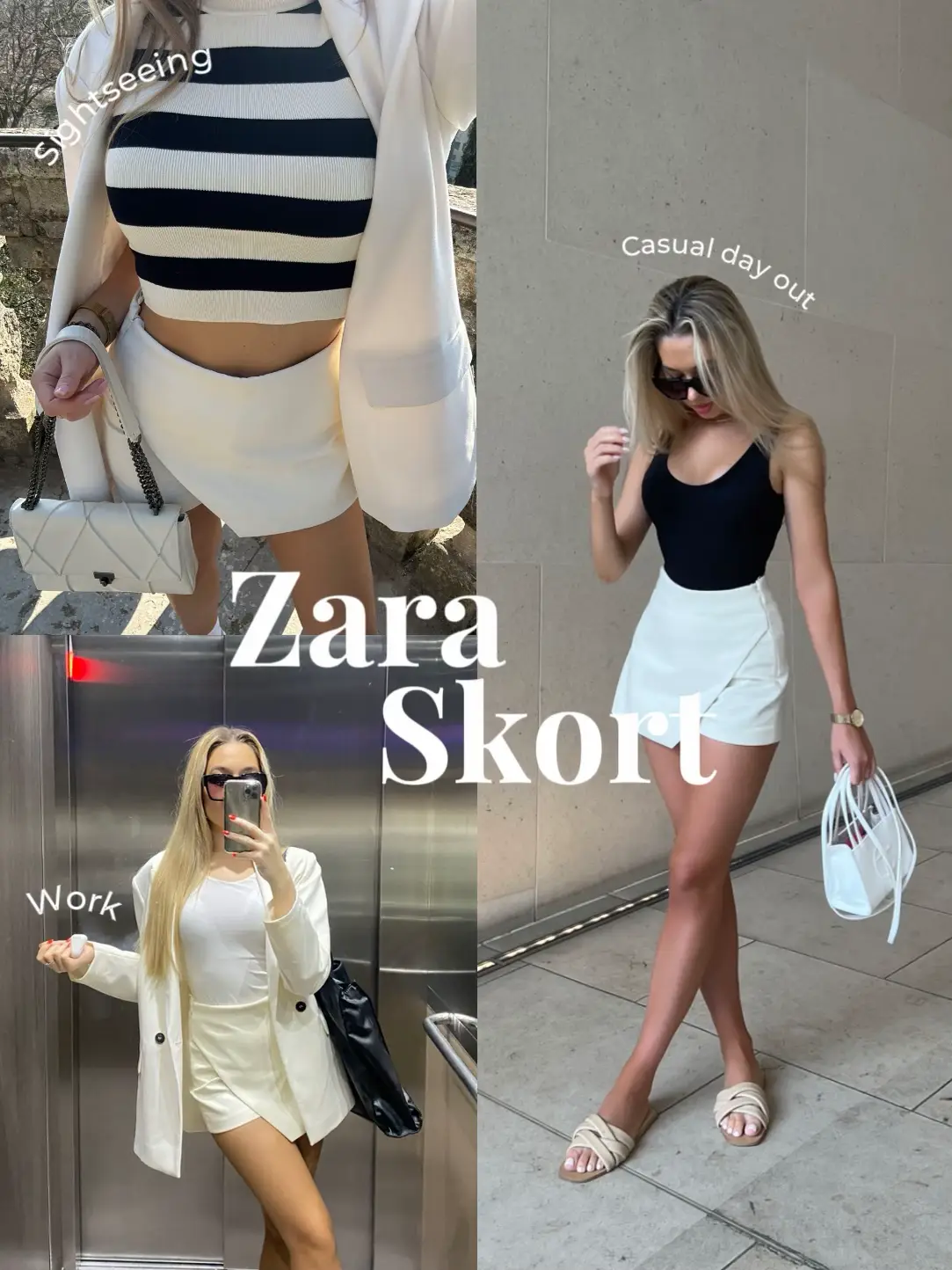 Three ways to style beige leather leggings for autumn 🍂 #zara