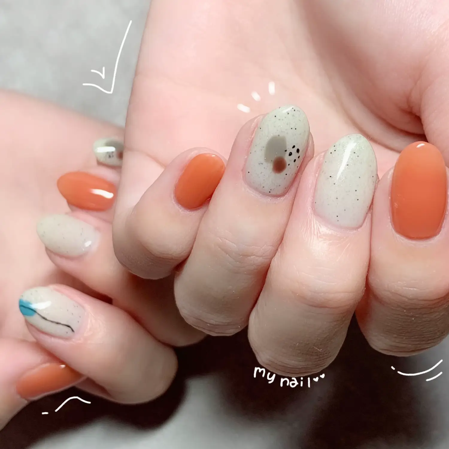 夏から秋へ ? 移り変わりネイル ♡ | のんのん ?⋆︎*ﾟが投稿した 