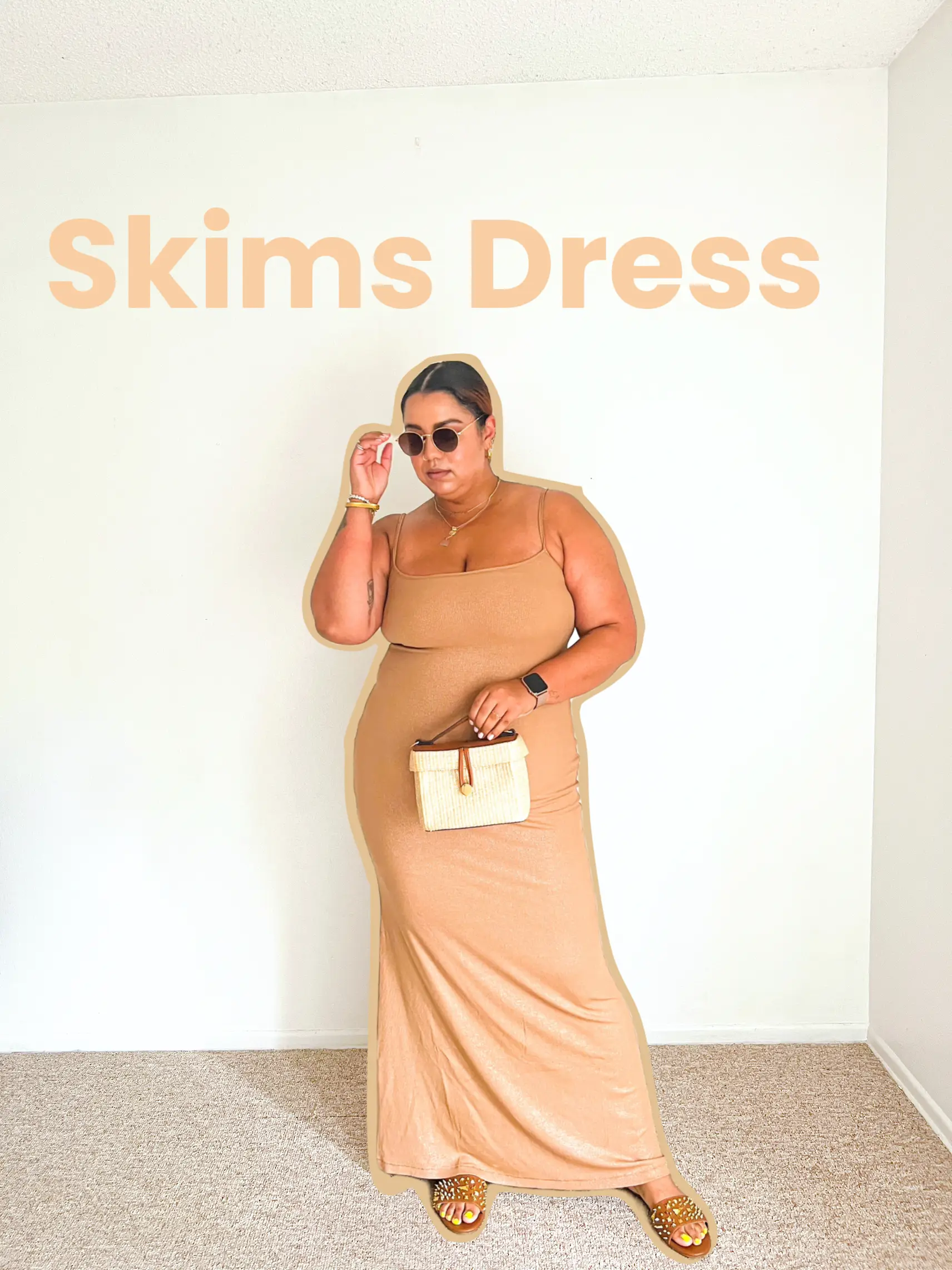 I'm plus-size and found a dupe for the Skim's pink bodysuit - it's a  fraction of the price and my curves look SO good
