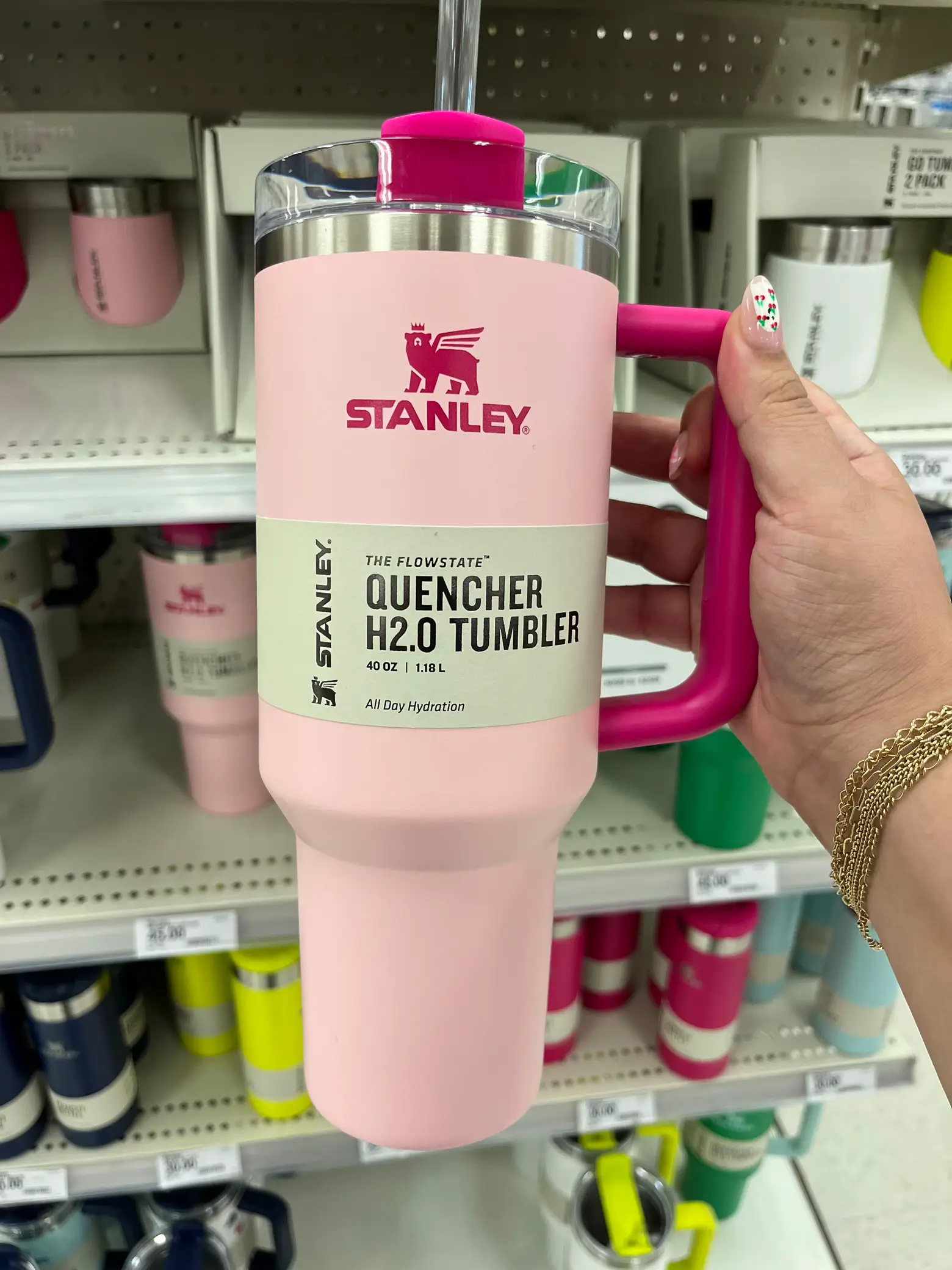 The New Collab Between Stanley And Hearth & Hand At Target Is Natural  Aesthetic Goals - Stanley Tumbler - Stylish Stanley Tumbler - Pink Barbie  Citron Dye Tie