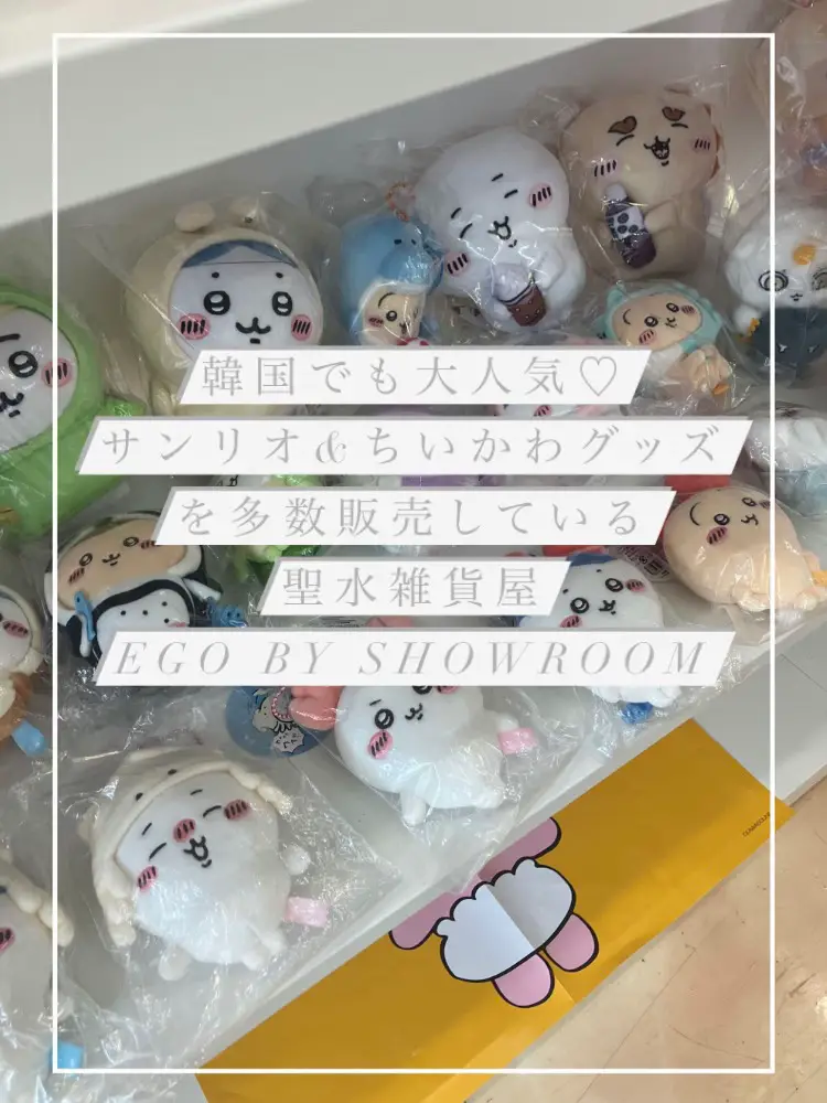 📍🇰🇷韓国でも大人気♡サンリオ&ちいかわグッズを多数販売!聖水雑貨屋