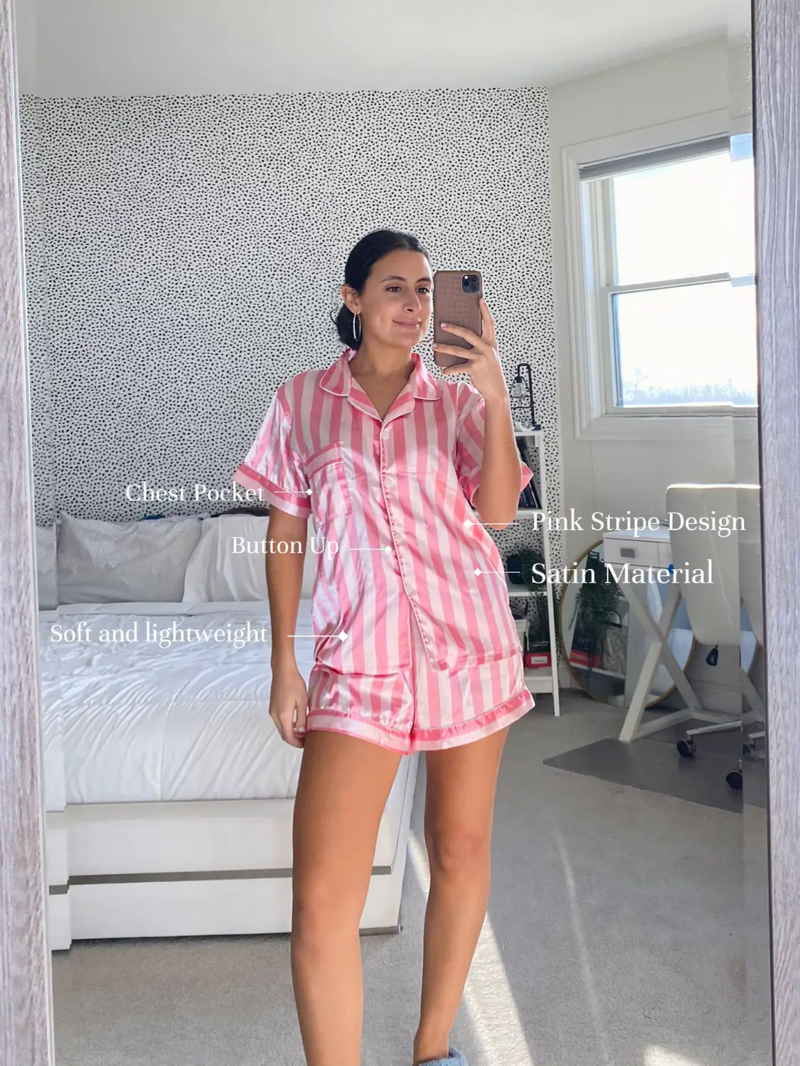 LYANER Women's Striped Short Pajama Set Tank Top and Shorts Sleepwear  Loungewear Pjs Set Pink Small at  Women's Clothing store