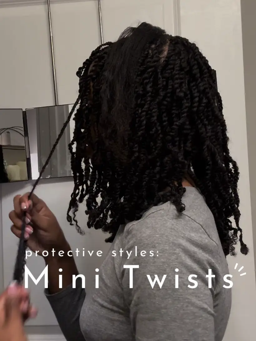 HOW TO do MINI TWISTS on natural hair! #protectivestyles