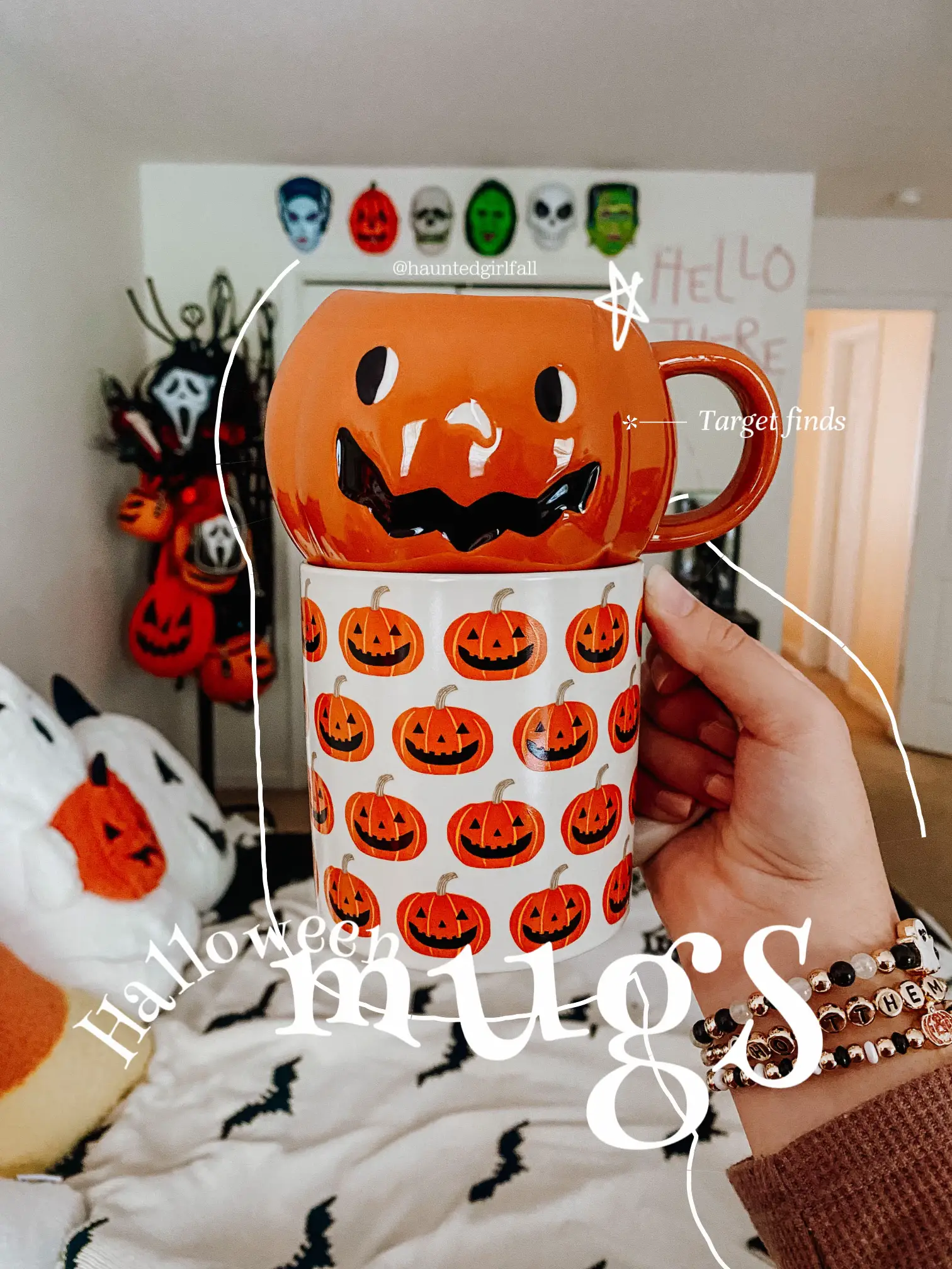 Fall Aesthetic Mug Autumn Mug Halloween Coffee Mug Spooky Season Fall Vibes  Pumpkin Mug 