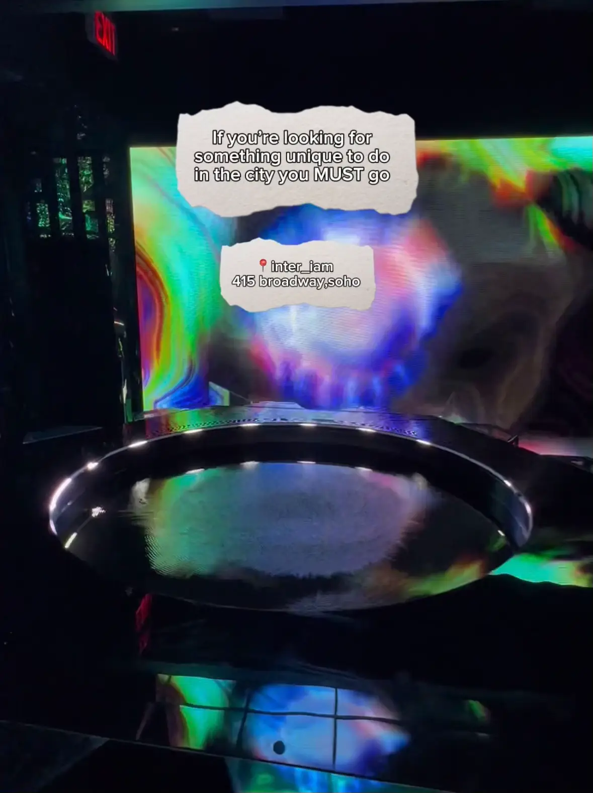 Must visit trippy NYC art exhibition 🎨 Gallery posted by Maria Correa