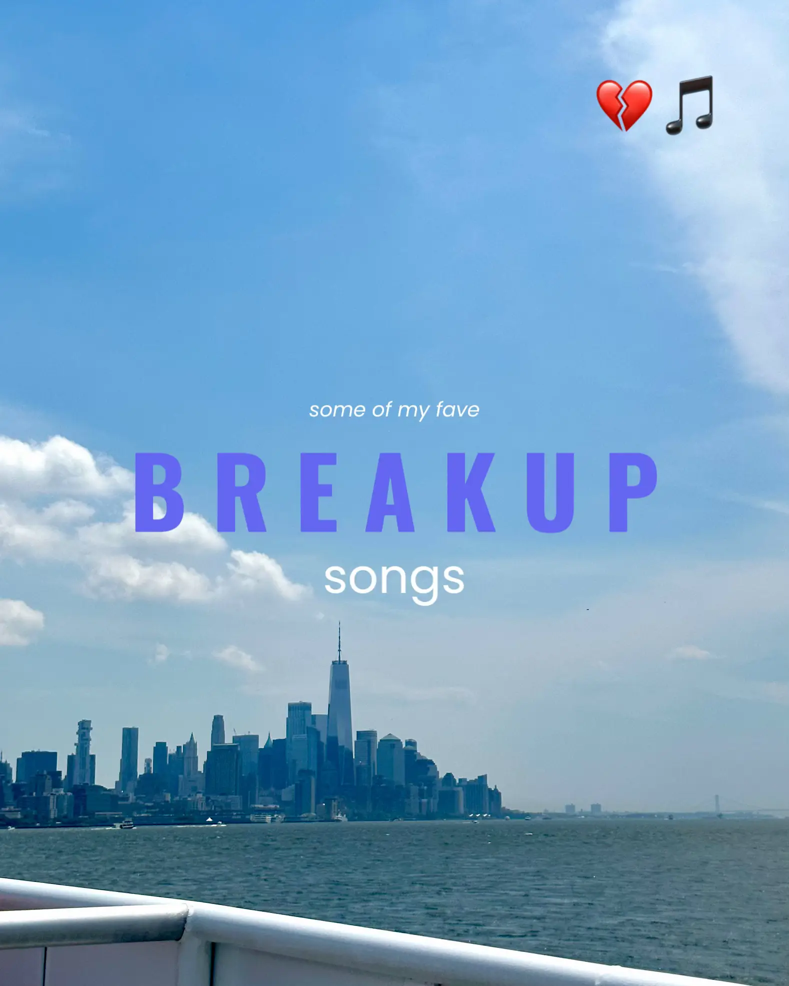 breakup songs, by category, Gallery posted by KATIE G