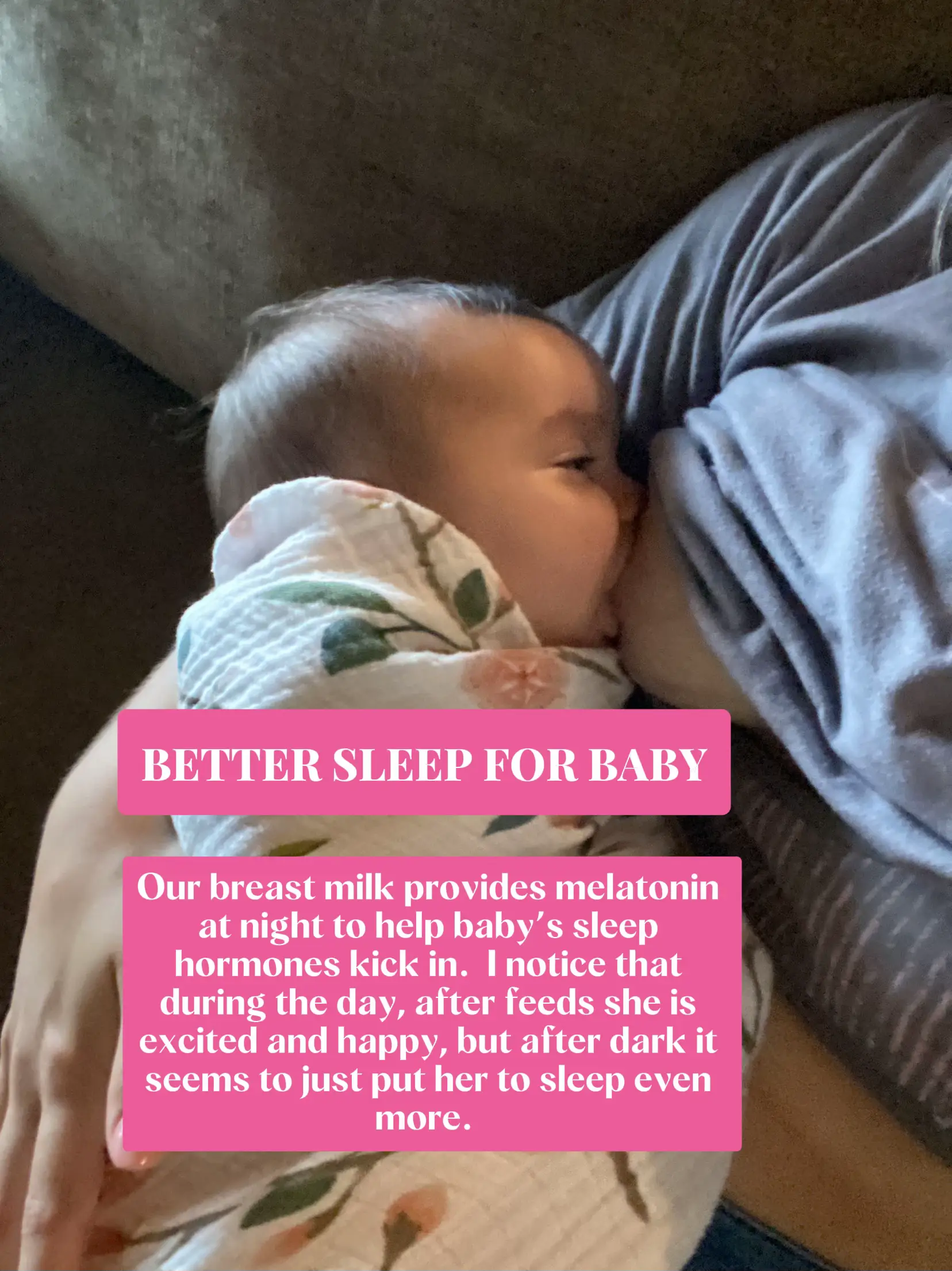 Melatonin and breast milk: Why night milk is better for infant sleep