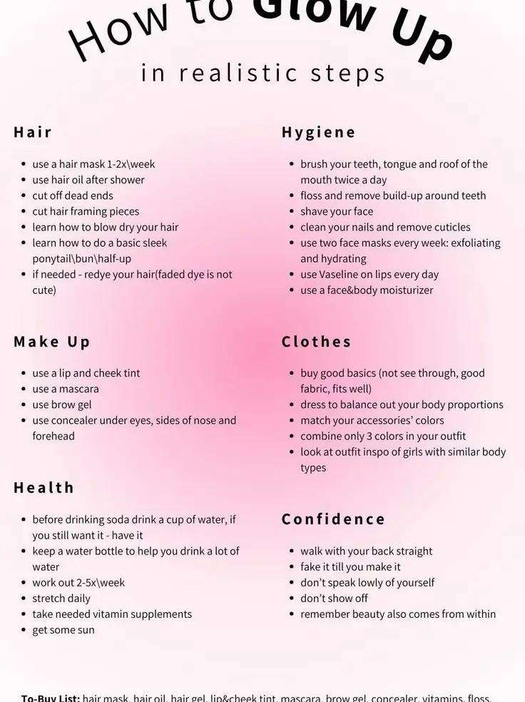 Physical And Mental Glow Up Tips! Gallery posted by ur_bestie_kass