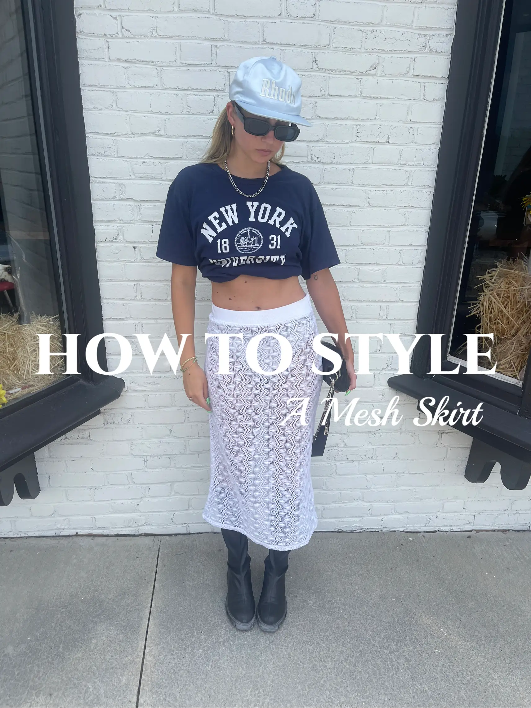 How to Style a Mesh Skirt, Gallery posted by Sarah Harden