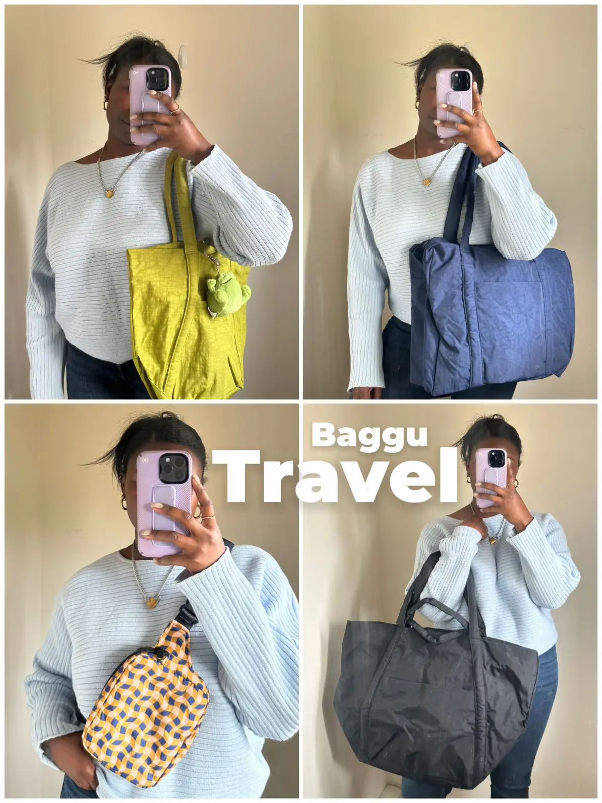 BAGGU Cloud Carry-on Bag in Blue