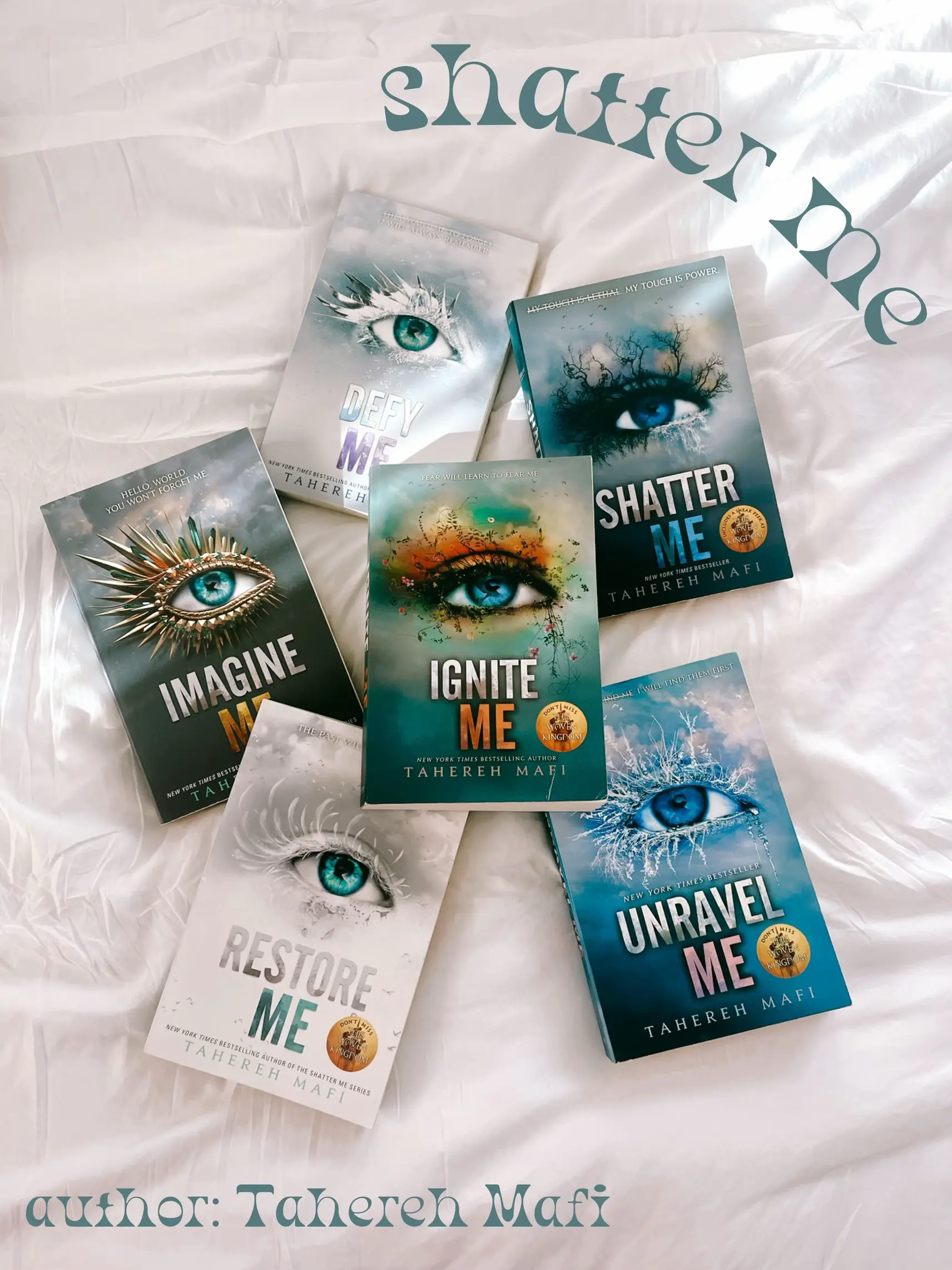 💥Shatter Me Series by Tahereh Mafi, Paperback