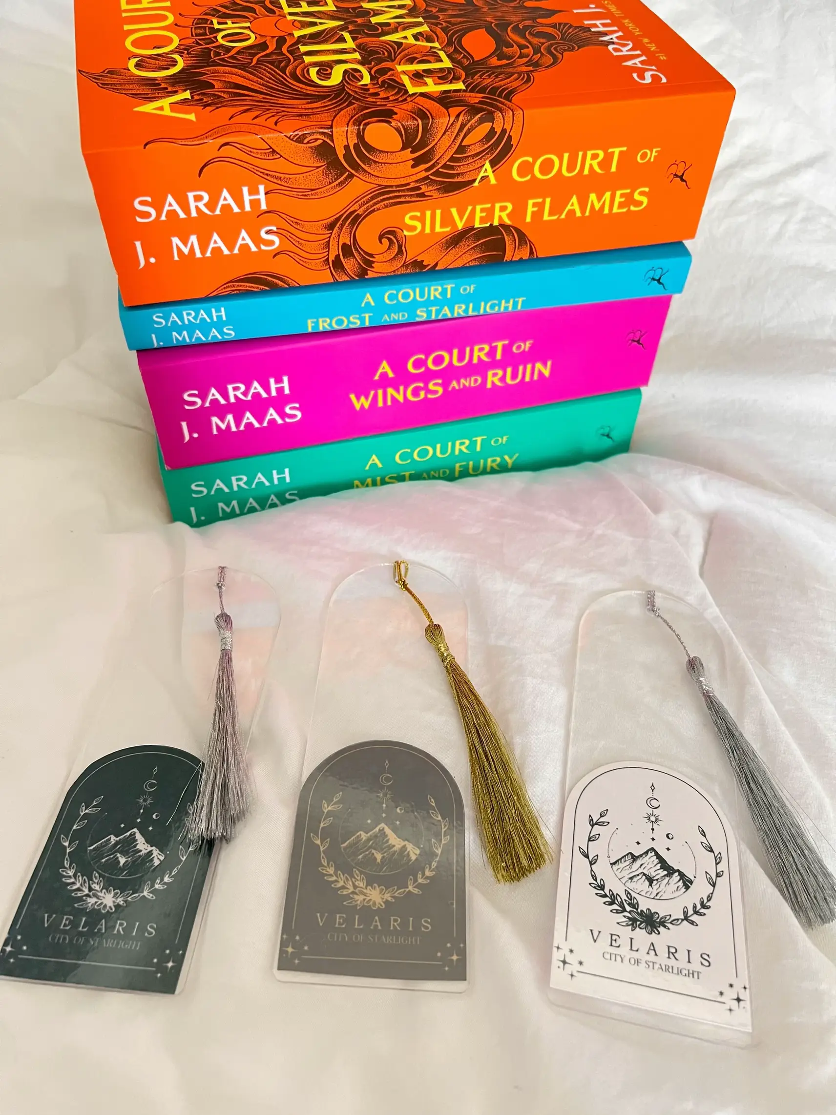 ACOTAR Prythian Court Bookmarks the Night Court, A Court of Thorns and  Roses, Velaris Bookmarks, Sarah J Maas, Spring Court 
