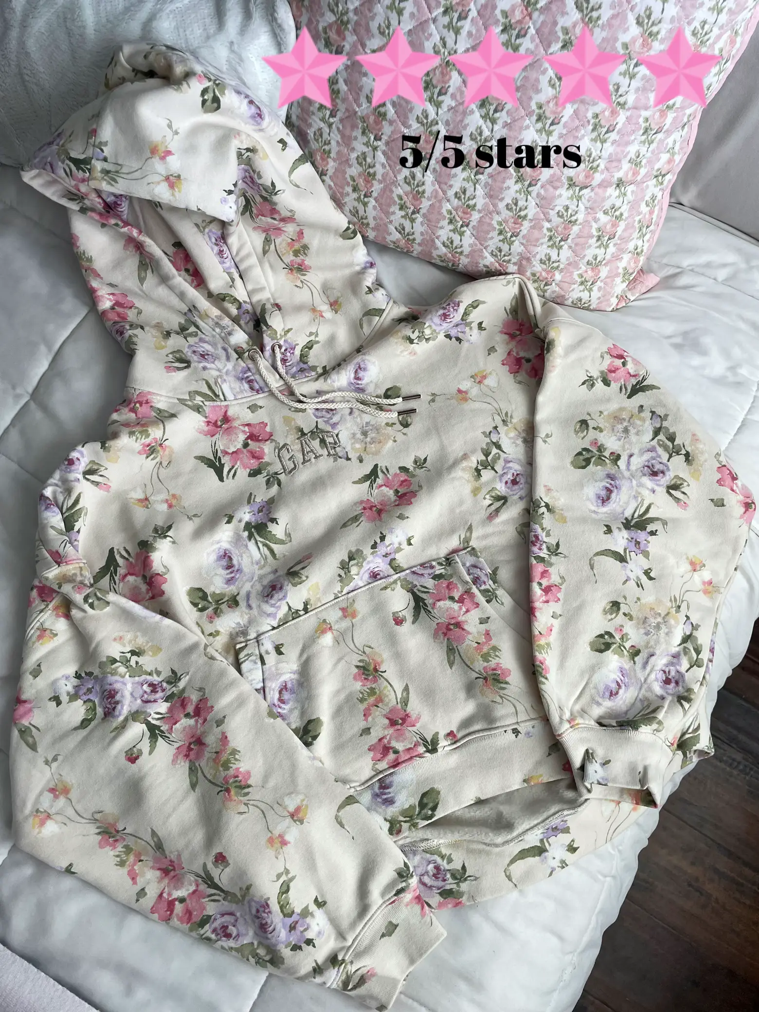 Gap x LoveShackFancy Floral Crop Hoodie - Women's Loungewear