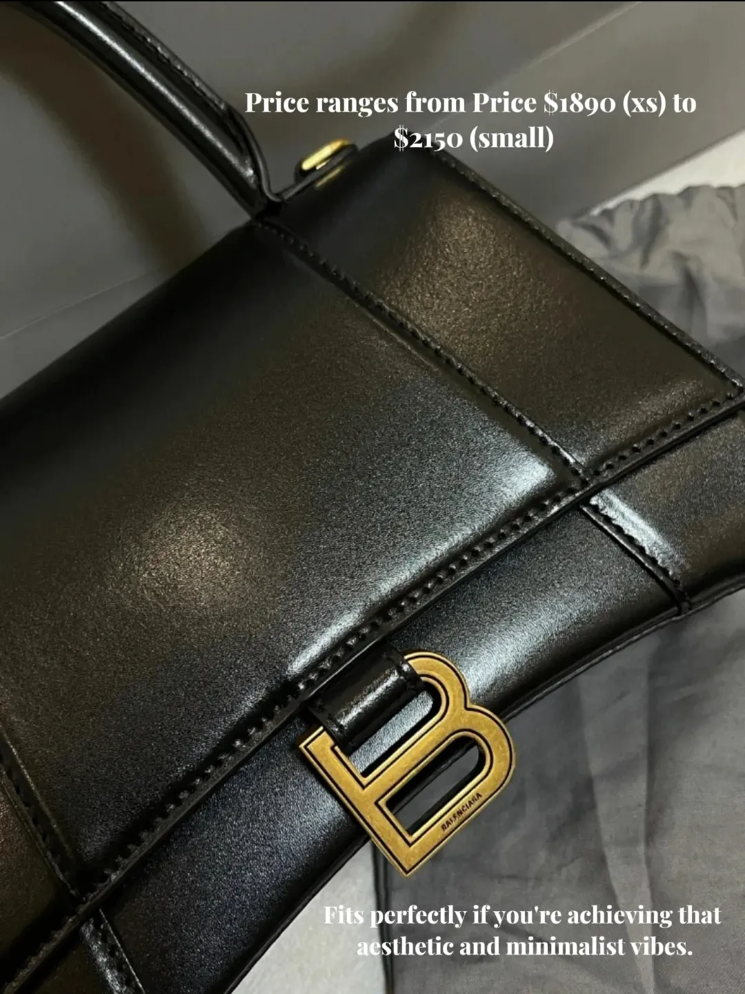BALENCIAGA HOURGLASS XS & SMALL UNBOXING AND COMPARISON 