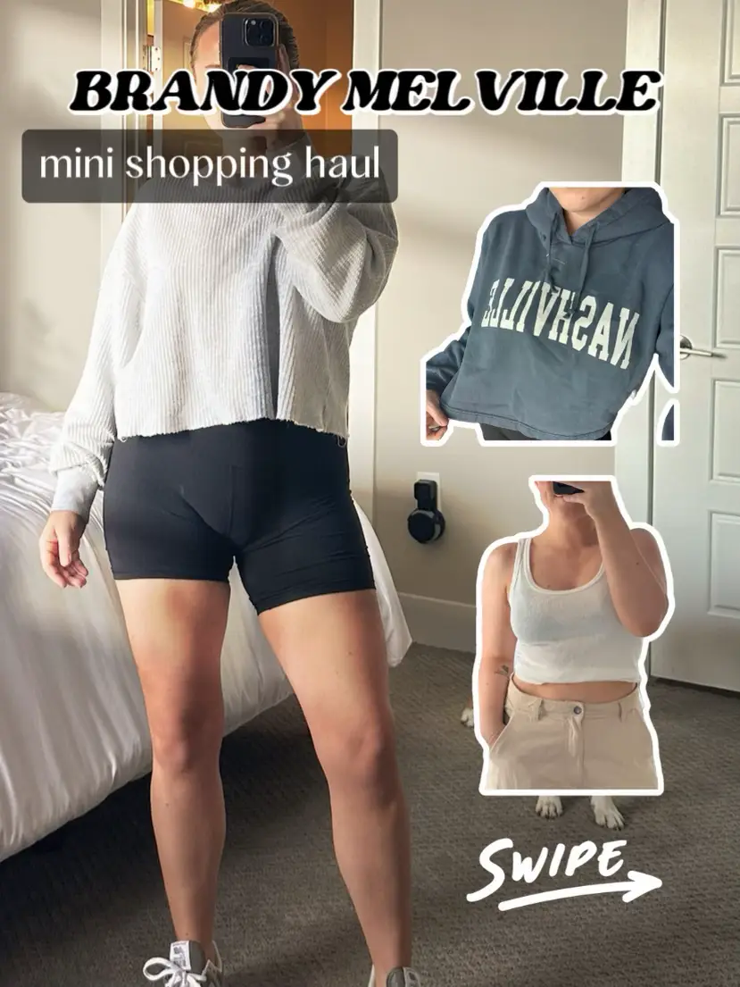 BRANDY MELVILLE TRY ON HAUL (shorts, crop tops, underwear, and