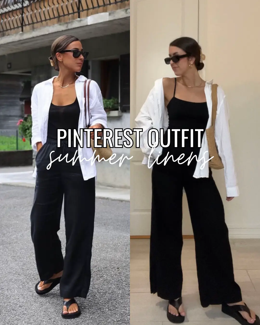 19 top linen top and black pants outfit inspiration ideas in 2024