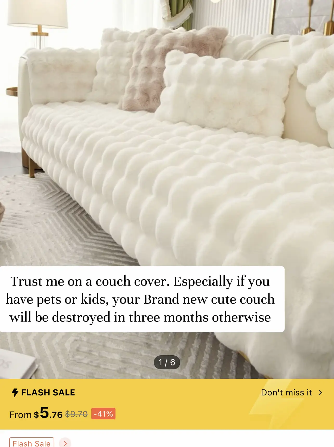 Temu 1pc Breathable Cotton Linen Sofa Cover, Non-slip Sofa Seat Cover For  All Season, Buy More, Save More