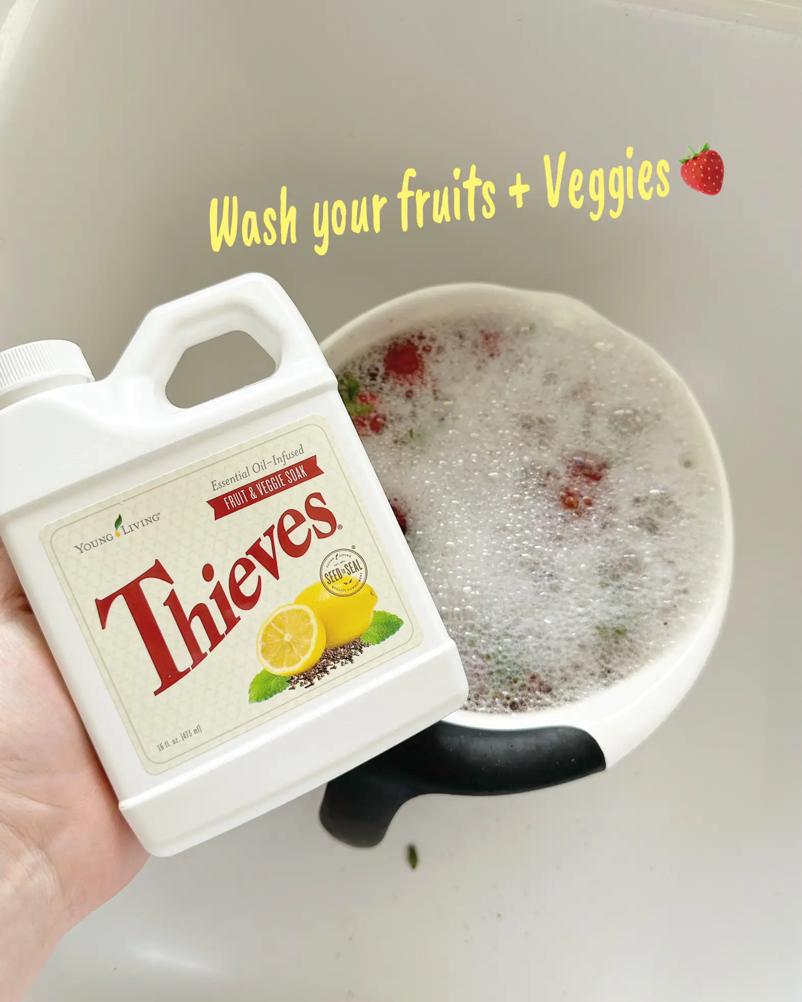 Thieves Fruit & Veggie Soak: The proper way to wash your produce