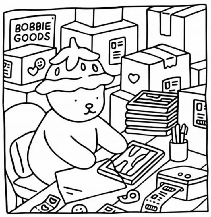 Bobbie Goods Free Coloring Pages - Lemon8 Search