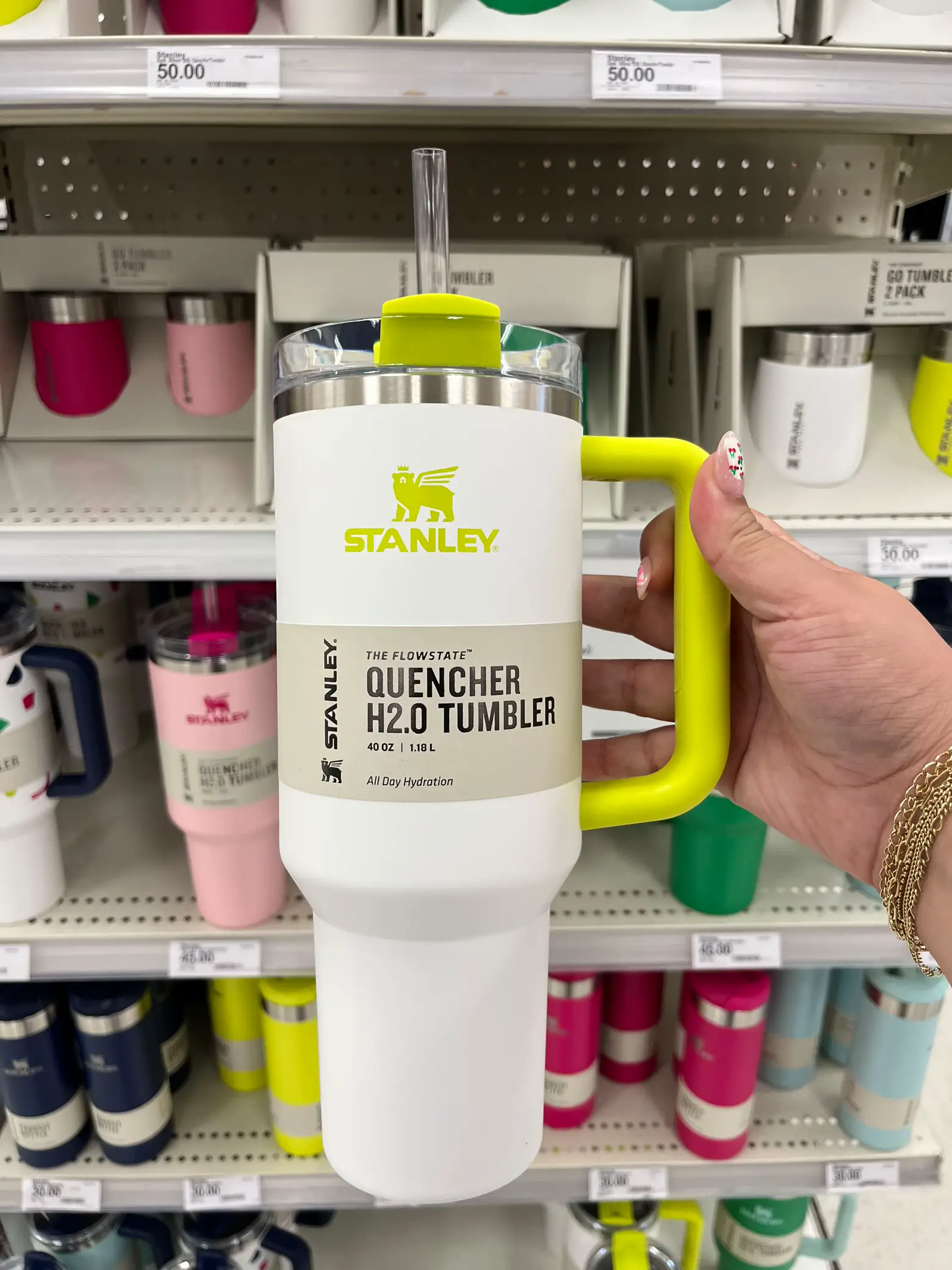 The New Collab Between Stanley And Hearth & Hand At Target Is Natural  Aesthetic Goals - Stanley Tumbler - Stylish Stanley Tumbler - Pink Barbie  Citron Dye Tie