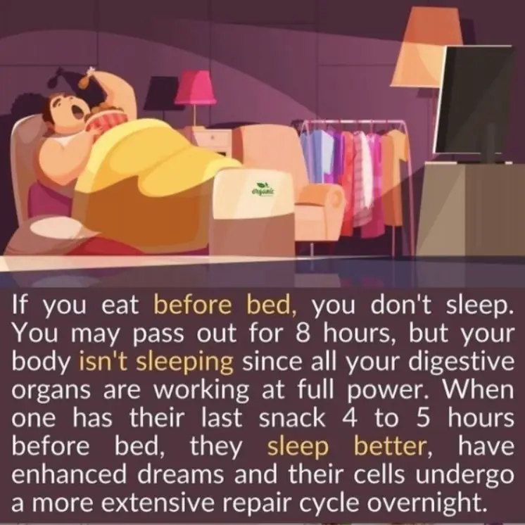 Stop eating before bed 🛌 Gallery posted by Dr. Sebi Lemon8