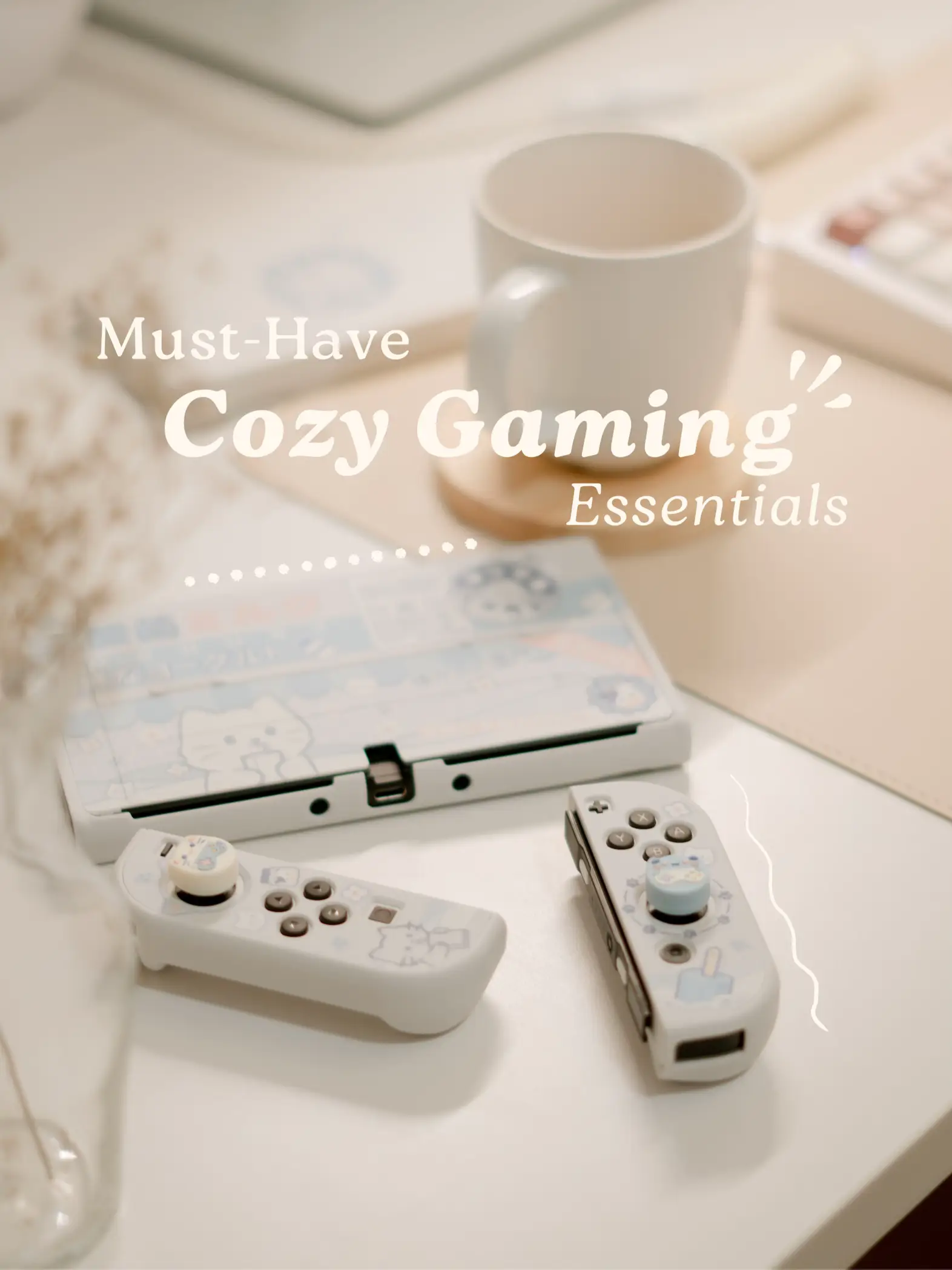 my must-have cozy gaming essentials ☕️