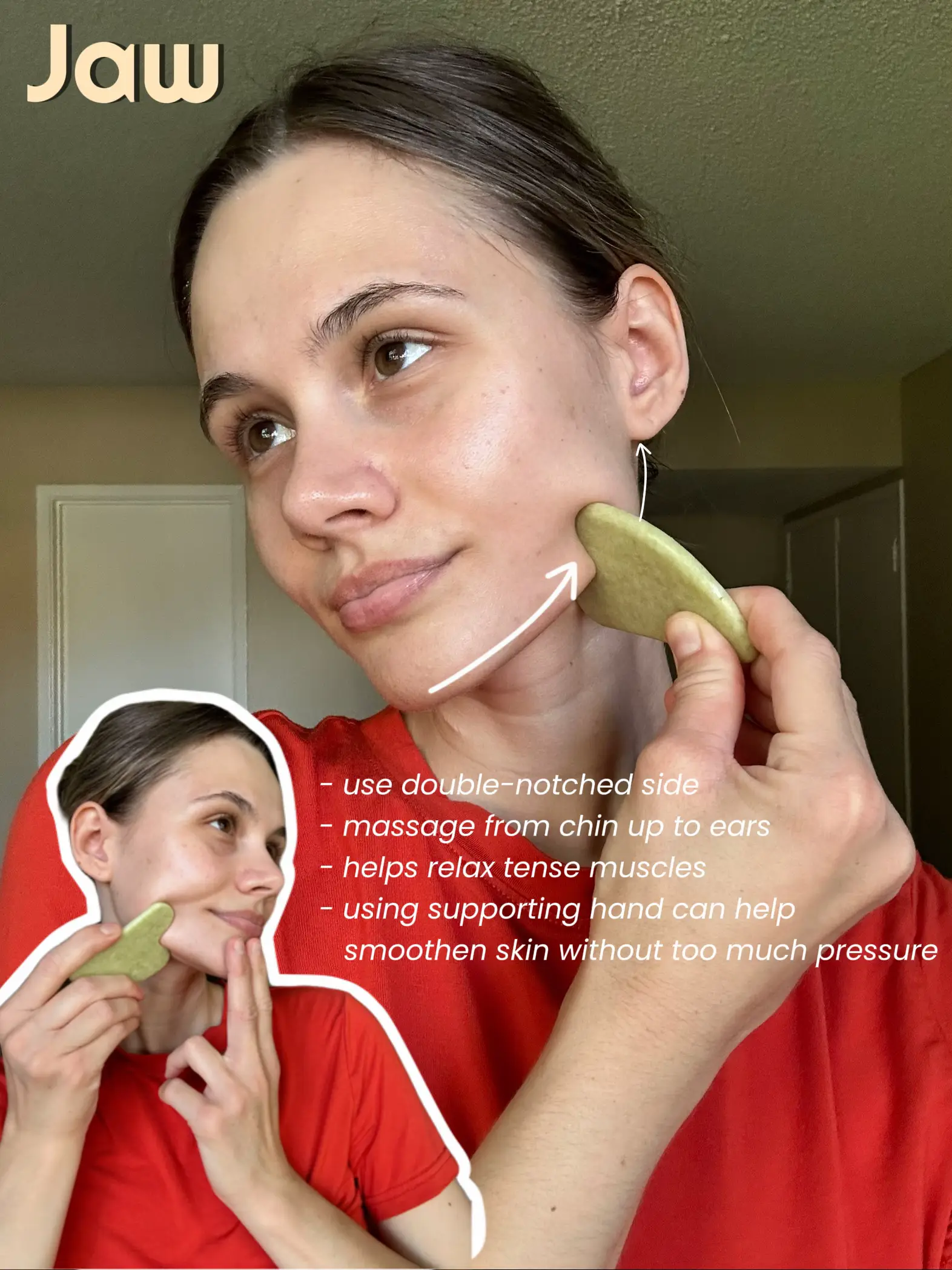Gua Sha 101 How To DePuff & Sculpt Your Face แกลเลอรีที่โพสต์โดย