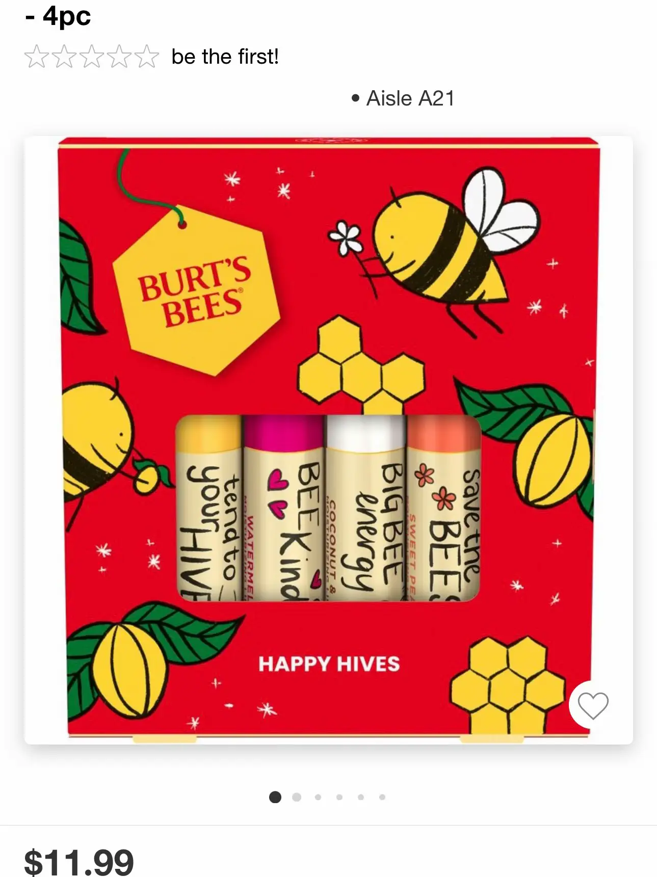 Burt's Bees Lip Balm Best Of Burt's - 4ct : Target