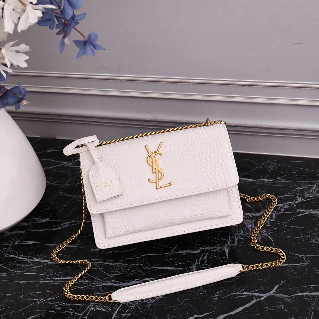 Ysl discount white purse