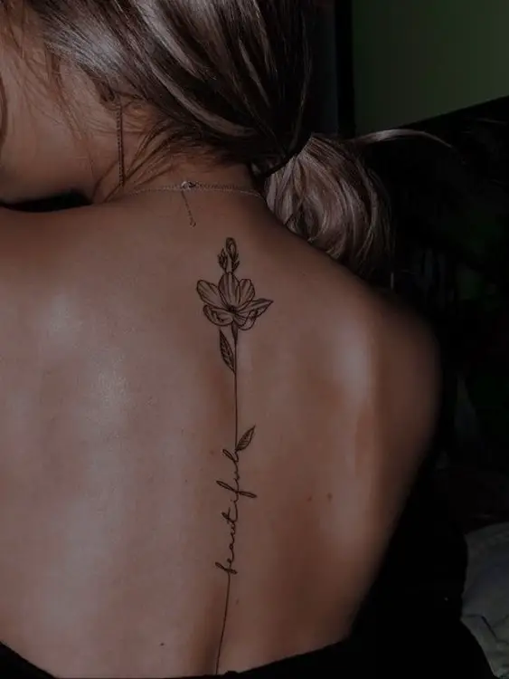Upper Back Tattoo Ideas for Women  Girl neck tattoos, Spine tattoos for  women, Girl back tattoos