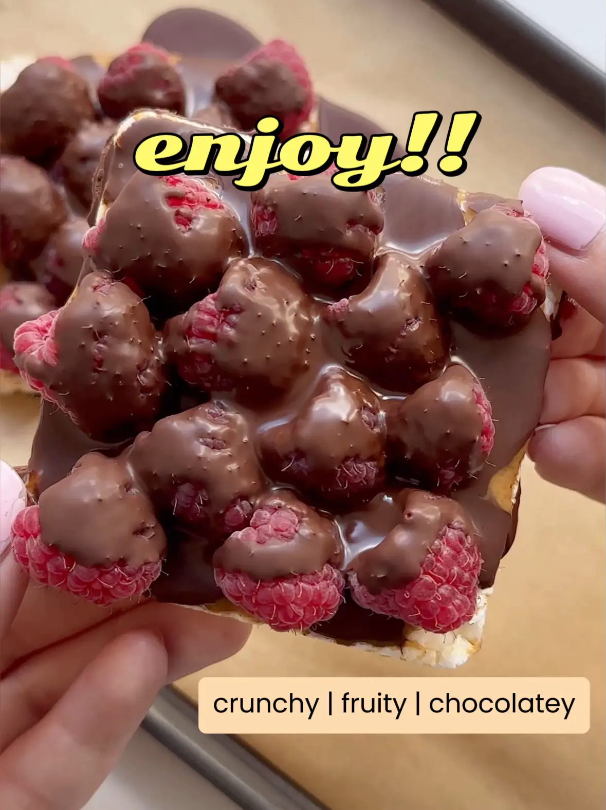 how to make a raspberry chocolate rice cake Gallery posted by naya