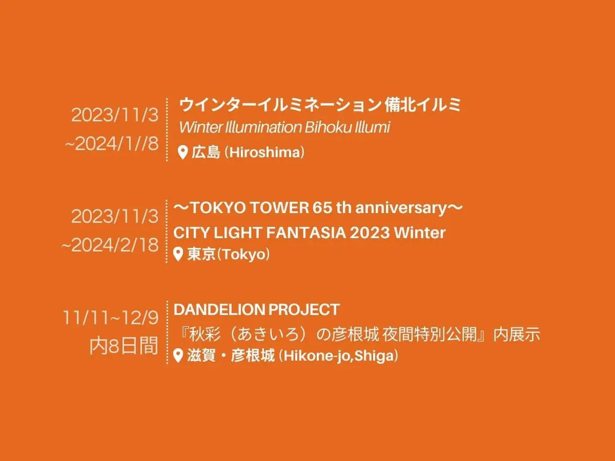 滋賀】国宝・彦根城天守で、 『DANDELION PROJECT』を特別展示🏵️ | NAKED_INCが投稿したフォトブック | Lemon8