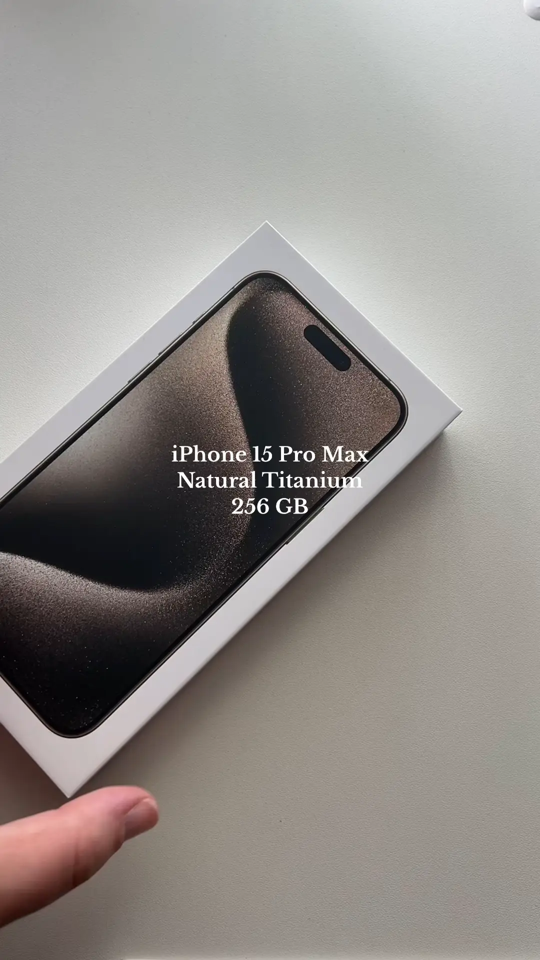 iPhone 15 Pro Max unboxing in Natural Titanium 😍