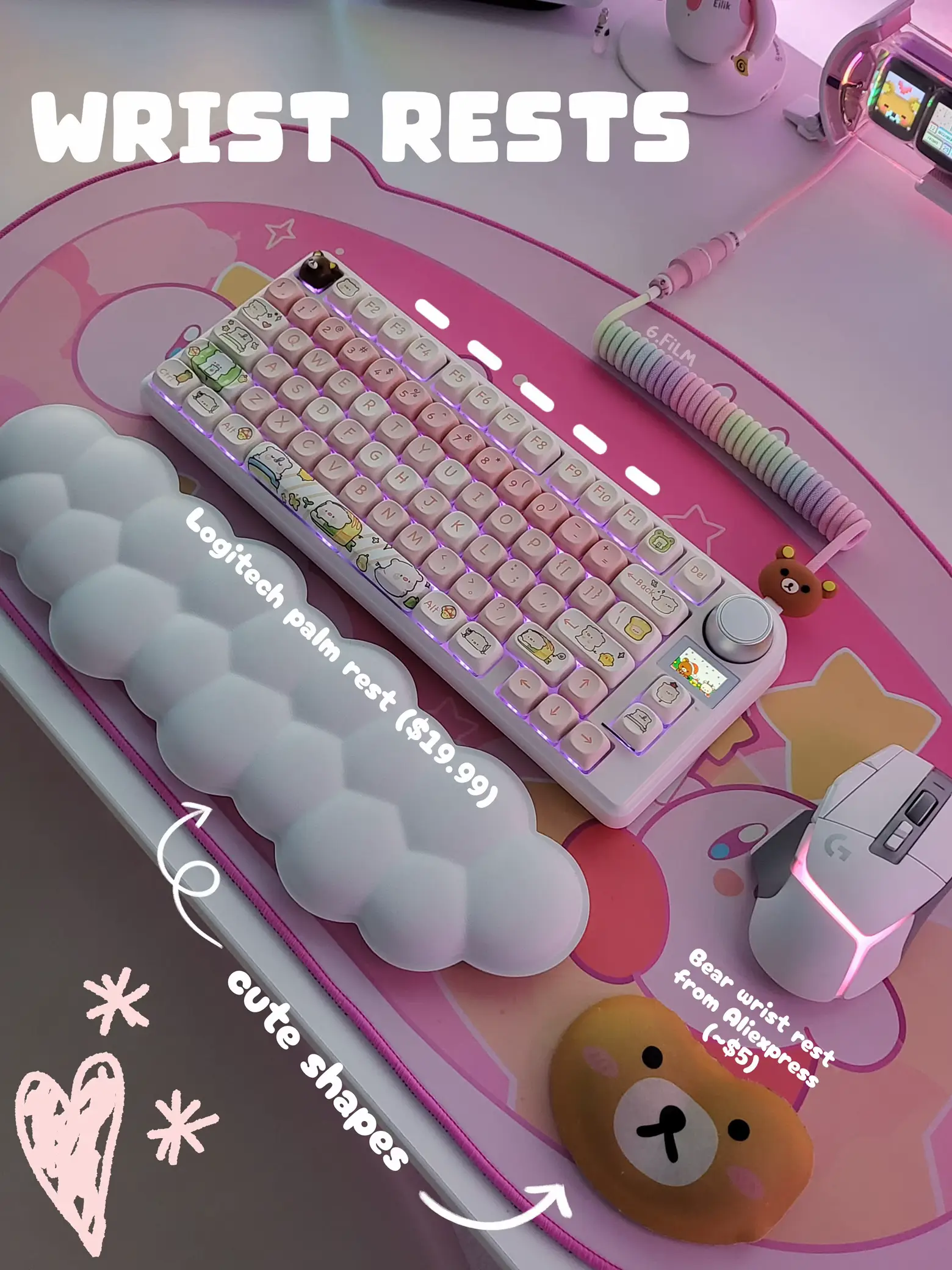 Hello Kitty x Logitech POP Mouse K380 Wireless Mouse My Melody Kuromi  Cinnamoroll with Bluetooth Inspired by You.