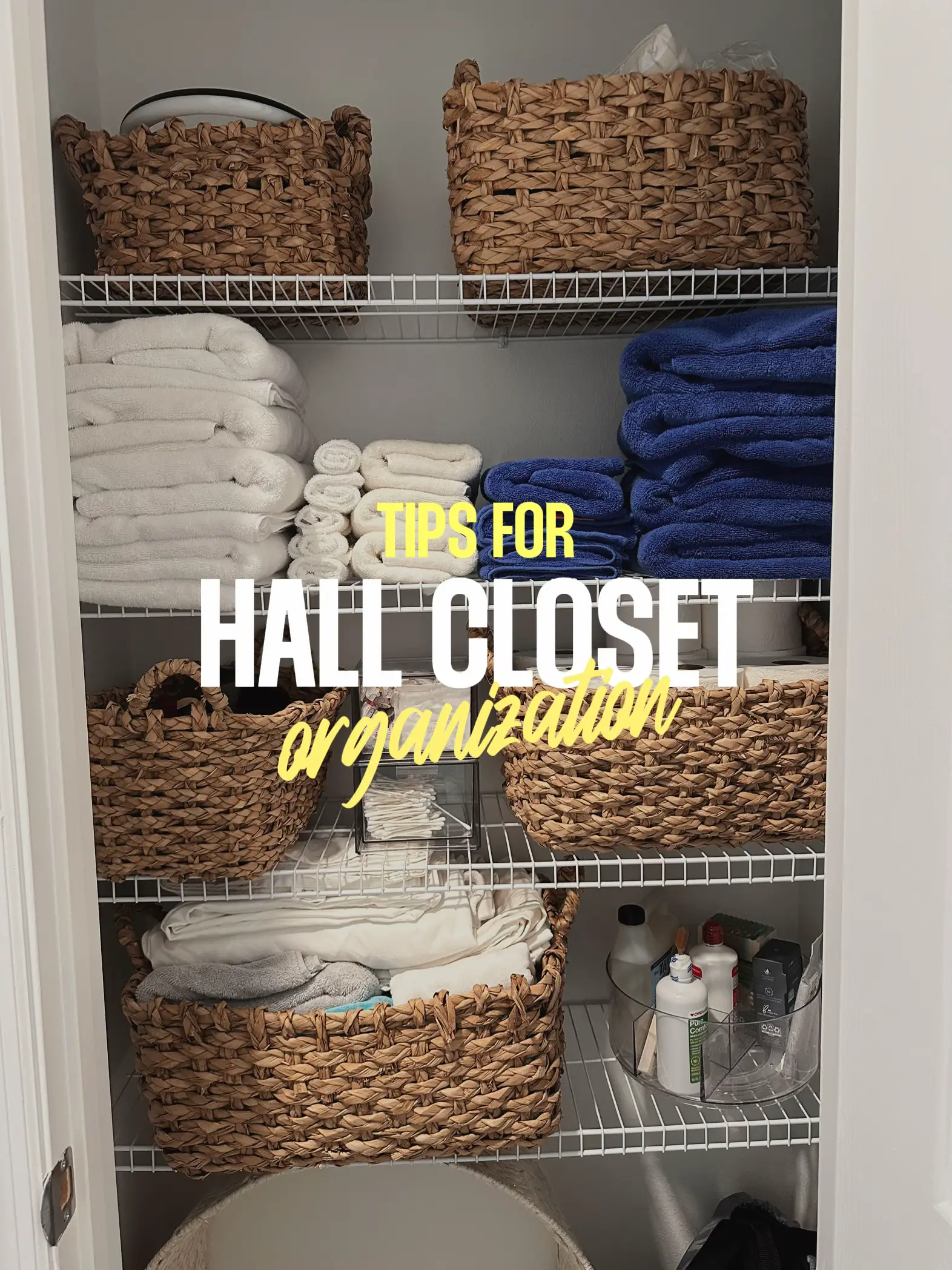 Hall Closet Organization Ideas