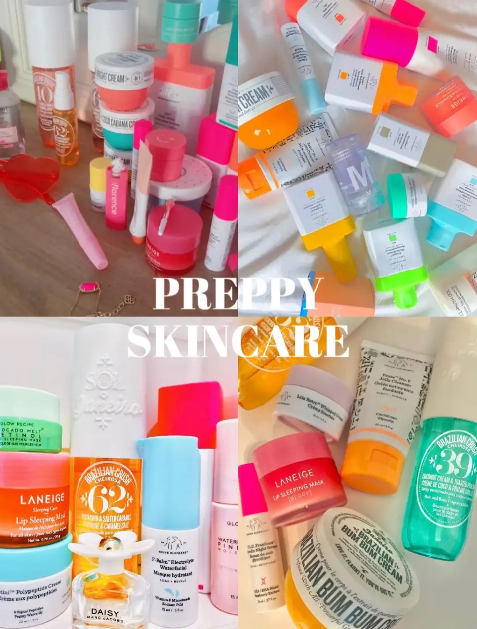 PREPPY SKINCARE THATS AFFORDABLE!😱 (follow for more!💗) #beauty