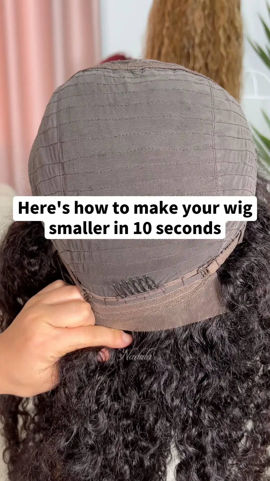 The way I make my wig cap smaller Video published by nadulahair