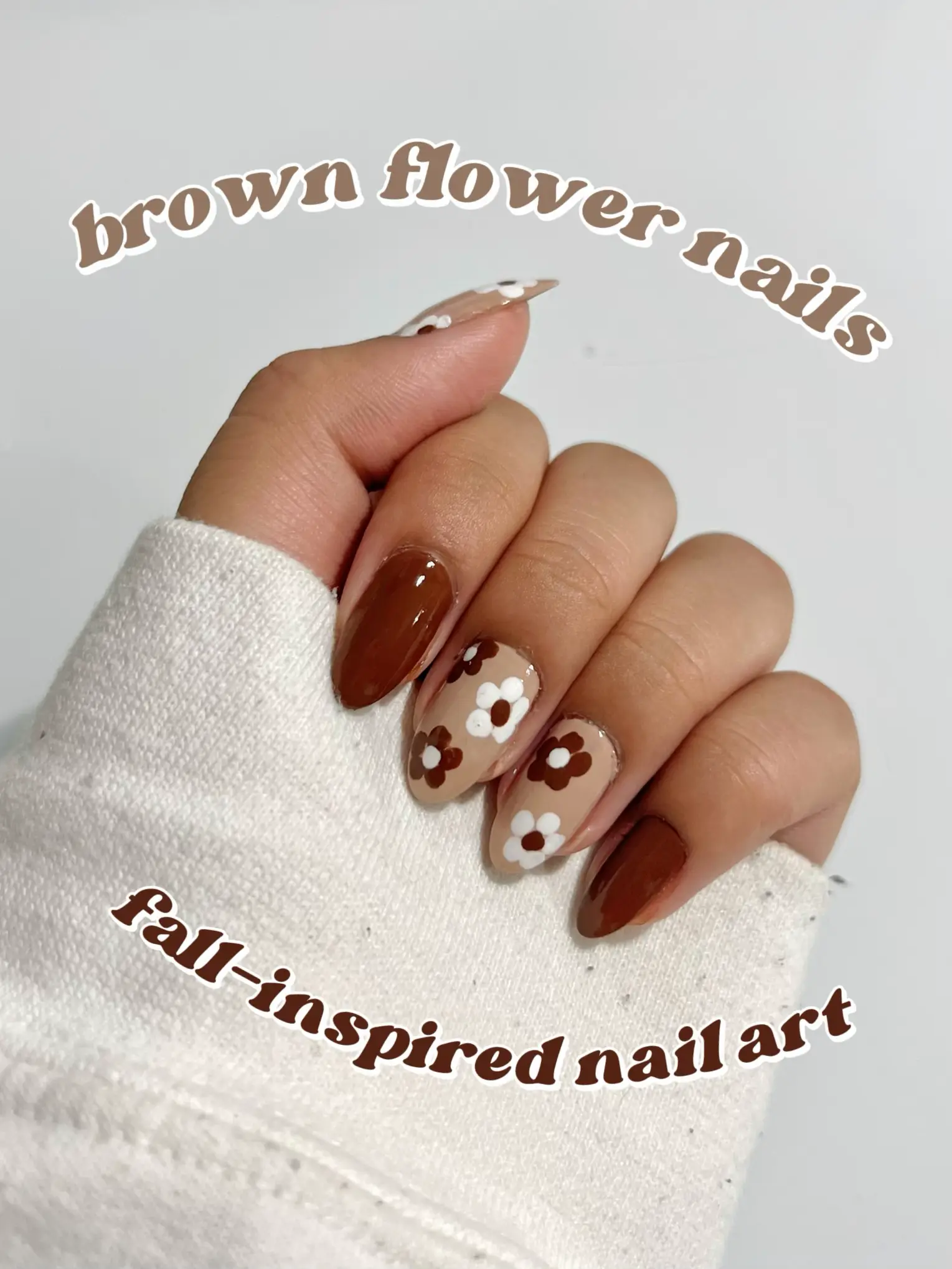 Easy floral nail art using a dotting tool🌸🌼