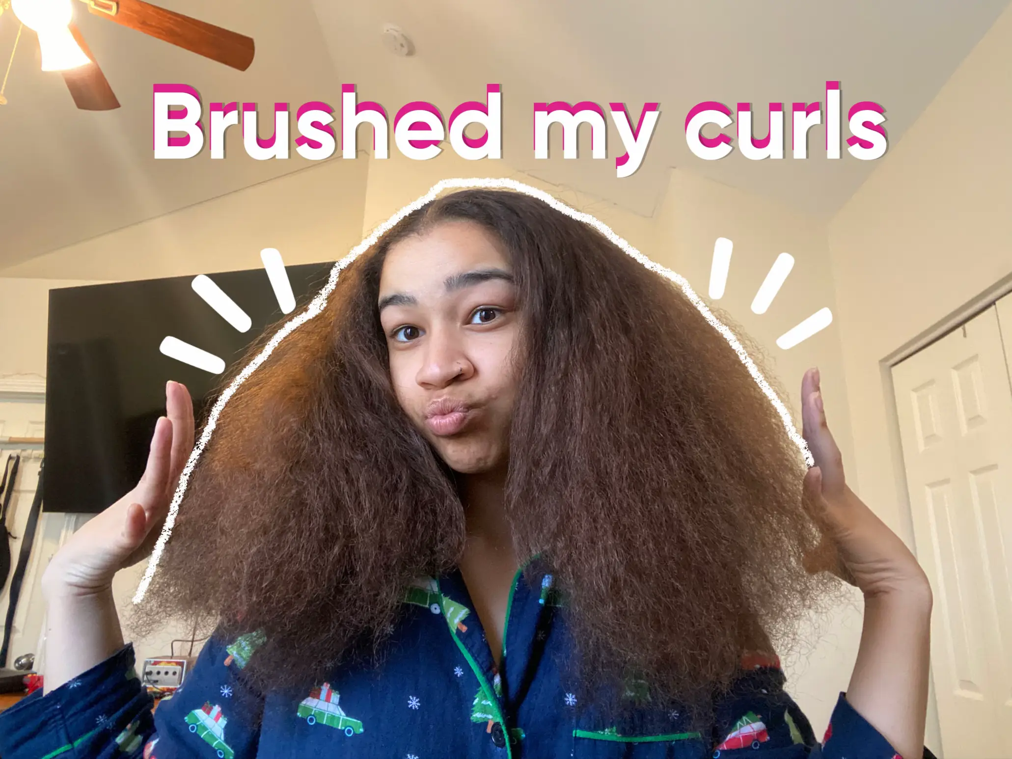 Brushed out outlet wand curls