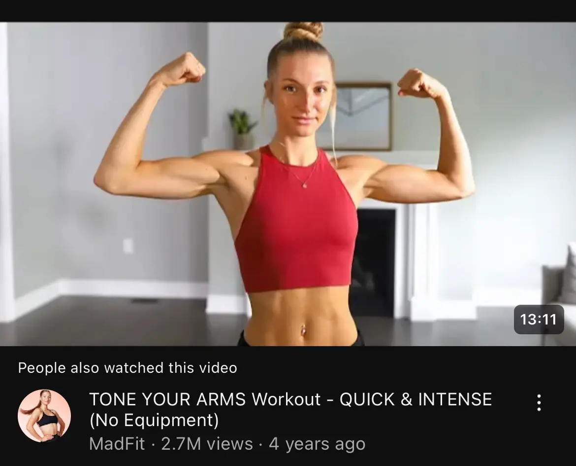 Caroline Girvan on X: Shoulders, biceps and triceps hit in this upper body  dumbbell and bodyweight shoulder and arm workout! Presses, raises, curls &  push ups all combined to build strength in