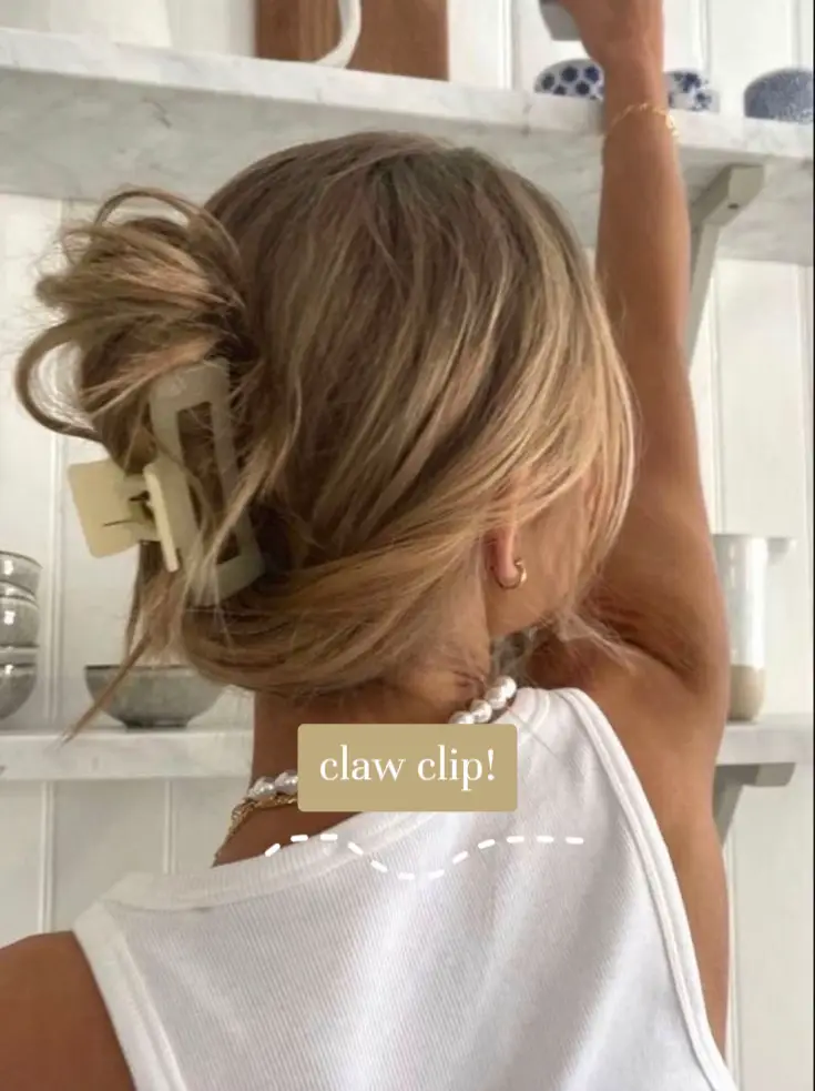 3 claw clip hairstyles for long hair