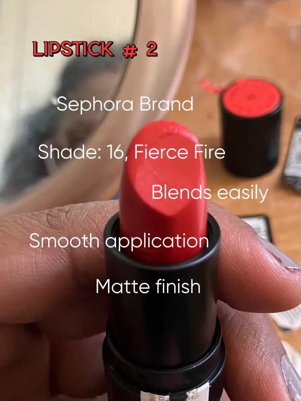 Sephora collection soft matte and easy lipstick shade # 6 “ whats
